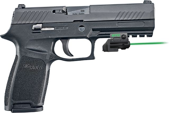 ArmaLaser GTO/FLX Finger Touch Green Laser Sight for Sig Sauer P320 Full-Size Black - Armalaser