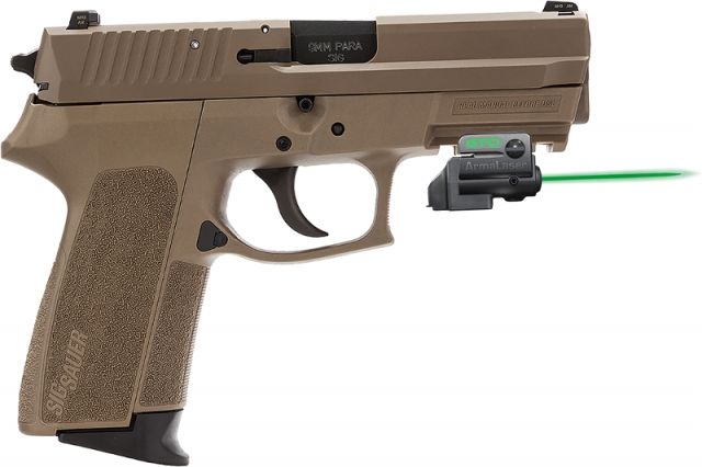 ArmaLaser GTO/FLX Finger Touch Green Laser Sight for Sig SP2022 Black - Armalaser