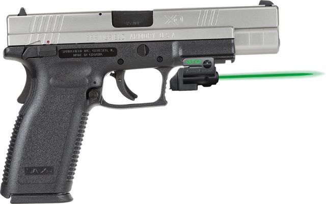ArmaLaser GTO/FLX Finger Touch Green Laser Sight for Springfield XD 4/5in Black - Armalaser
