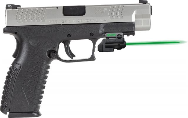 ArmaLaser GTO/FLX Finger Touch Green Laser Sight for Springfield XDM 4.5/5.25in Black - Armalaser