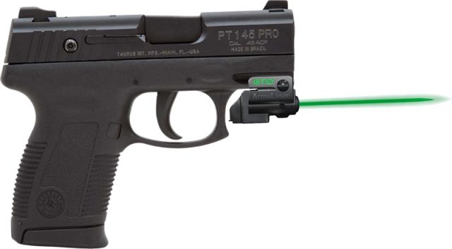 ArmaLaser GTO/FLX Finger Touch Green Laser Sight for Taurus PT-145 Mil Pro w/Rail Black - Armalaser