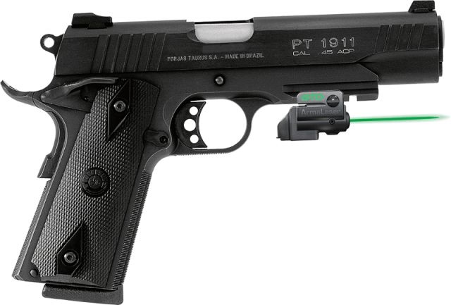 Open Box Dealer Demo ArmaLaser GTO/FLX Finger Touch Green Laser Sight for Taurus PT 911 Black GTOGFLX66 - Armalaser