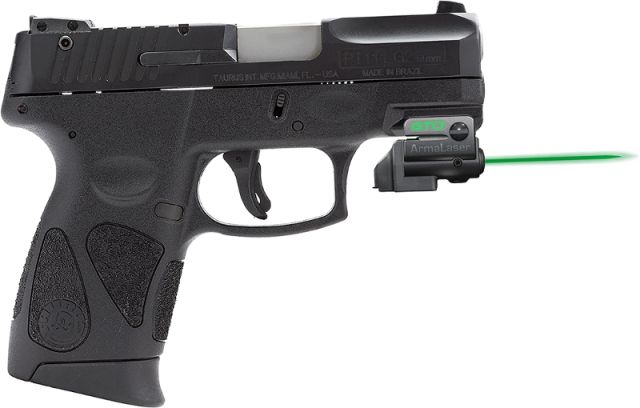 ArmaLaser GTO/FLX Finger Touch Green Laser Sight for Taurus PT111/PT140 G2 Black - Armalaser