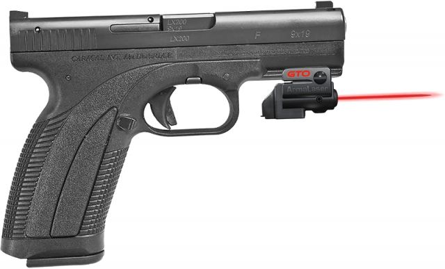 ArmaLaser GTO/FLX Finger Touch Red Laser Sight for Caracal F/CP660/CP661 Black - Armalaser