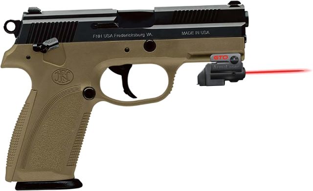 ArmaLaser GTO/FLX Finger Touch Red Laser Sight for FN FNP Early - Single Notch Black - Armalaser