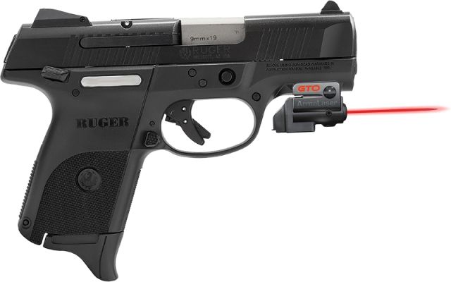 ArmaLaser GTO/FLX Finger Touch Red Laser Sight for Ruger SR9c/40c Black - Armalaser