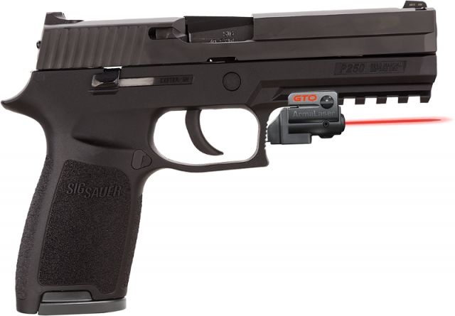 ArmaLaser GTO/FLX Finger Touch Red Laser Sight for SIG P250 Black - Armalaser
