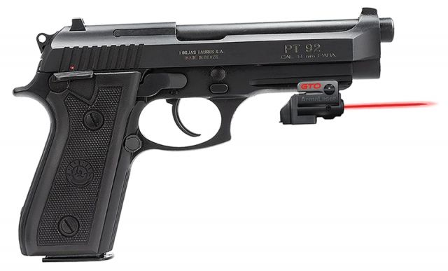 ArmaLaser GTO/FLX Finger Touch Red Laser Sight for Taurus PT92 Black - Armalaser
