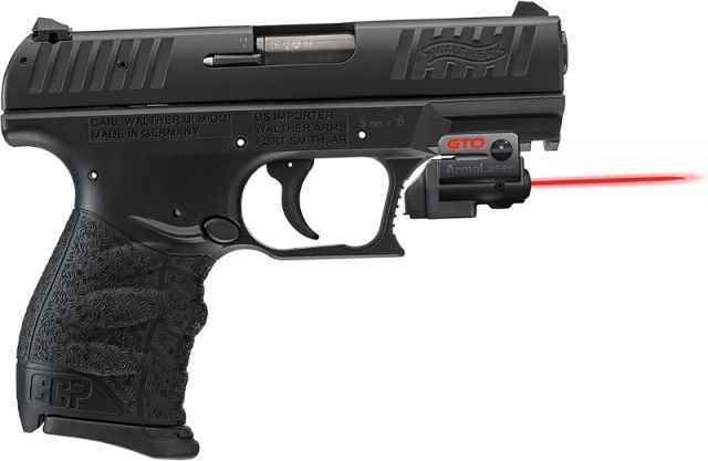 ArmaLaser GTO/FLX Finger Touch Red Laser Sight for Walther CCP Black - Armalaser
