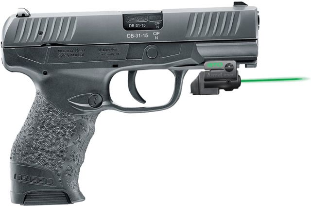ArmaLaser GTOG/FLX Finger Touch Green Laser Sight for Walther Creed Black - Armalaser
