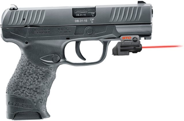 ArmaLaser GTO/FLX Finger Touch Red Laser Sight for Walther Creed Black - Armalaser
