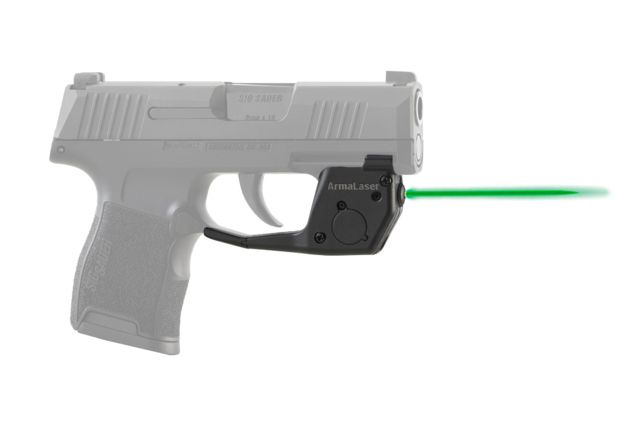 USED ArmaLaser Touch-Activated Laser Sight Sig Sauer P365 Green TR27G EDEMO4 Used Condition Like New Inspect and Rebox - Armalaser