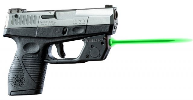 ArmaLaser Green Laser Sight for Taurus PT 709 and PT740 Slim Black