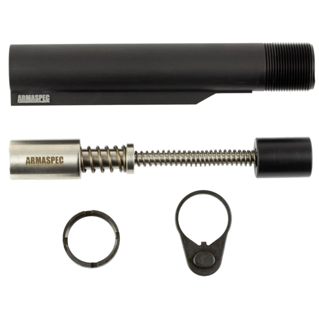 Armaspec AR15 GEN4 H2 Stealth Recoil Spring Buffer Kit, SS/Black, ARM263-H2 by USA Armaspec AR15 Gun Lower Parts