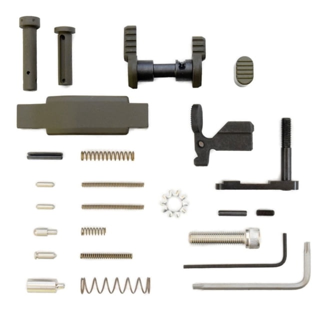 Armaspec Superlight .223/5.56mm Lower Parts Kit Stainless/OD Green - Armaspec