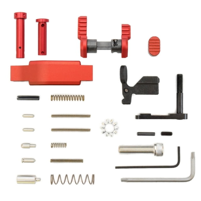 Armaspec USED Armaspec Superlight .223/5.56mm Lower Parts Kit SS/Red ARM252-RED - $55.99 at Optics Planet