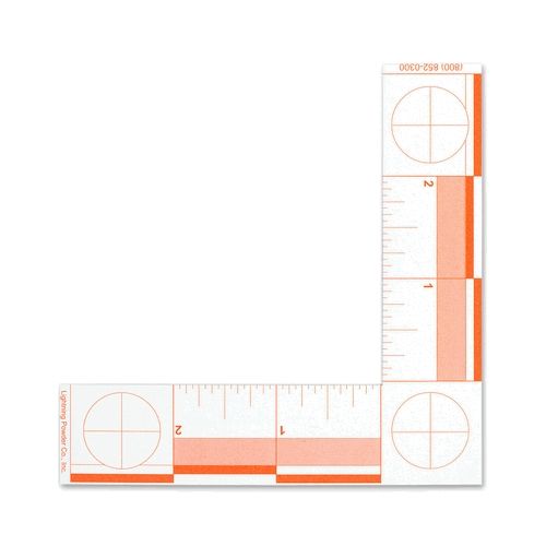 Forensics Source Inch L Shaped Scale Fluor