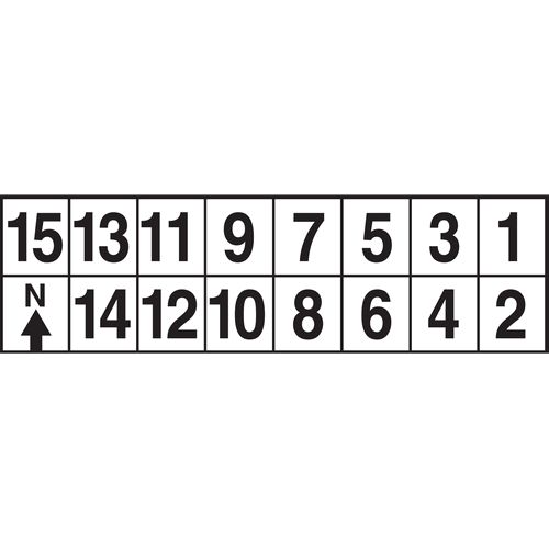 Lightning Powder Adhesive Photo Numbers Booklet - 1005965
