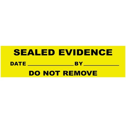 Forensics Source Yellow Evidence Seals 250/rl