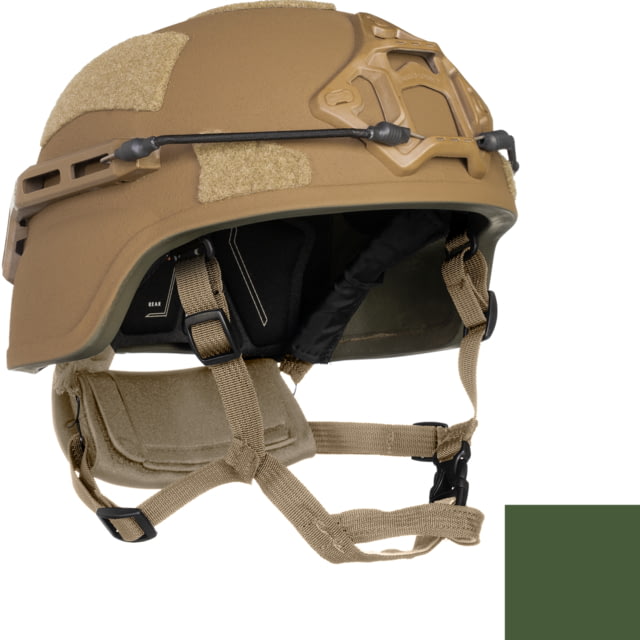 ArmorSource AS-223 Enhance Trauma Fully Loaded Reduction Helmet Regular Cut Cam Green Small