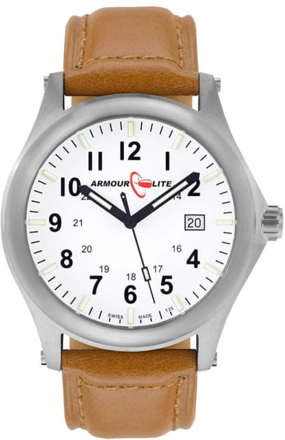 Armourlite Mountaineer Swiss Tritium Illuminated Watch Brown Leather
