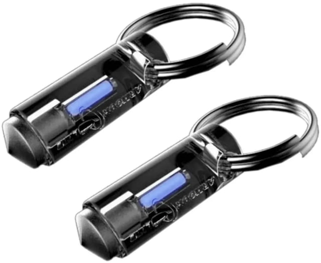Armourlite Tritium Vials Key Ring Safety Markers 2 Pack Blue