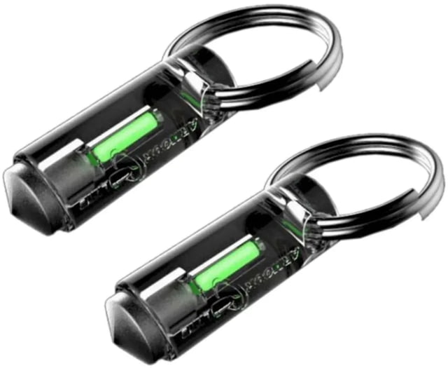 Armourlite Tritium Vials Key Ring Safety Markers 2 Pack Green