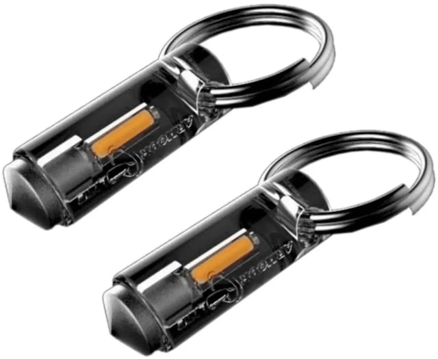 Armourlite Tritium Vials Key Ring Safety Markers 2 Pack Orange