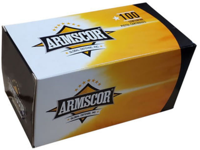 Armscor Precision Inc 10mm 180 Grain Full Metal Jacket Value Pack Brass Cased Pistol Ammo 100 Rounds - Armscor Precision Inc