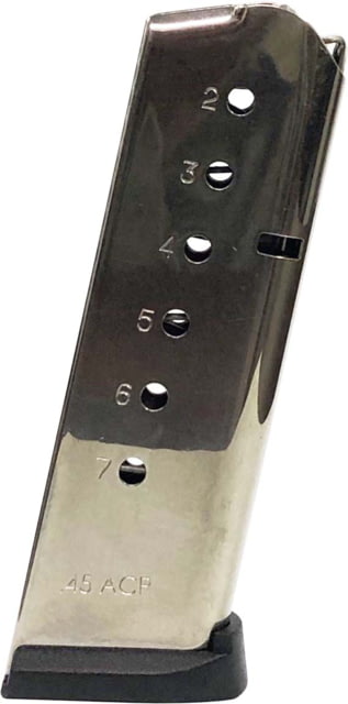 scor Precision Inc ACT-MAG Rock Island Armory 1911A1 CS .45 ACP 7 Round Pistol Magazine Nickel 1 Pack Ammo