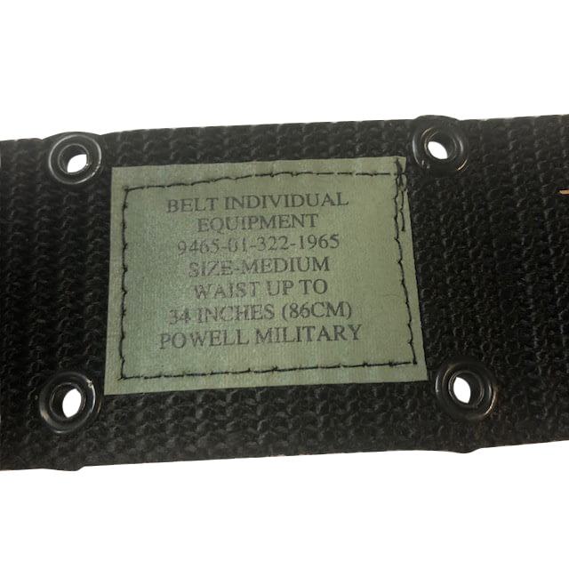 Army Navy Sales GI Pistol Belt Nylon Adjustable Black - Military Surplus