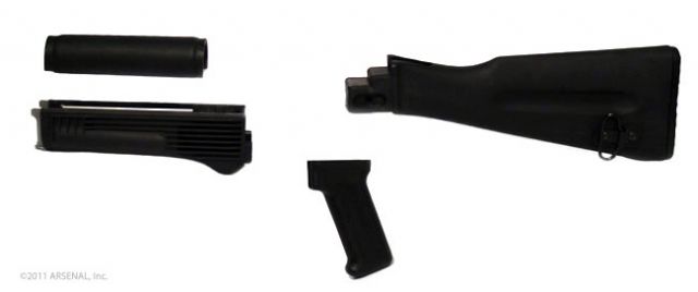 Arsenal Inc 4 pc Stock Set 1.25in extended NATO Length Black - Arsenal Inc
