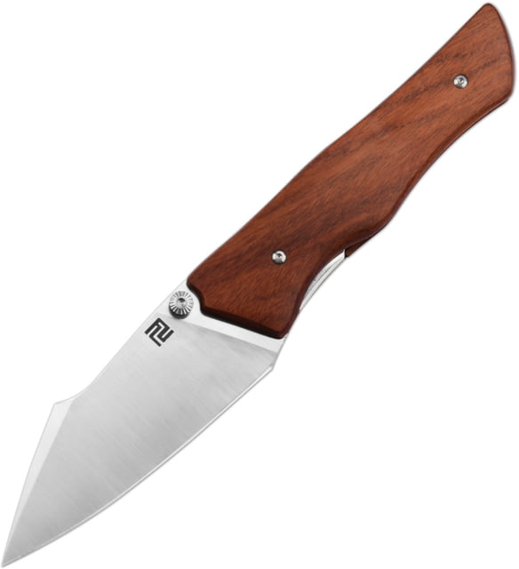 Artisan Cutlery Ahab Linerlock Wood 3.25 in Folding Knife Brown wood