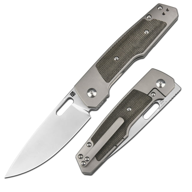 Artisan Cutlery Gambit Rook Framelock Mic ATZ - Artisan Cutlery