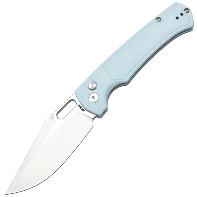 Artisan Cutlery Revel Button Lock Mint GRN ATZ - Artisan Cutlery