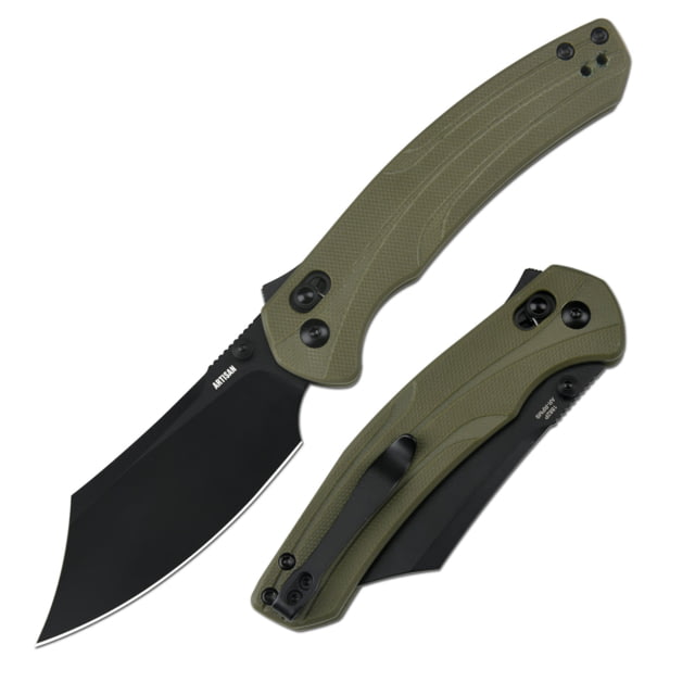 Artisan Cutlery Simoon Recoil Lock V2 Green ATZ - Artisan Cutlery
