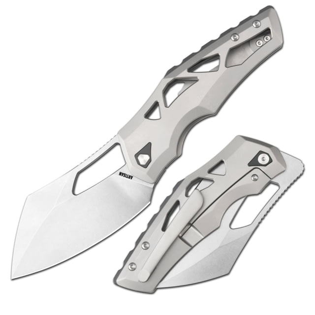 Artisan Cutlery Tortoise Framelock Titanium ATZ - Artisan Cutlery