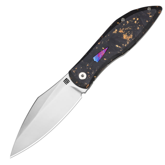 Artisan Cutlery Weyden Framelock Gold Flake ATZ - Artisan Cutlery