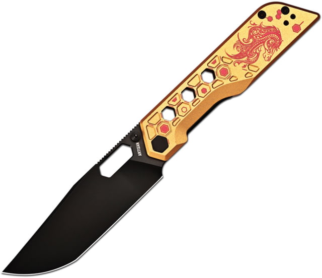 Artisan Cutlery Beest Linerlock Gold AR-SFII ATZ - Artisan Cutlery