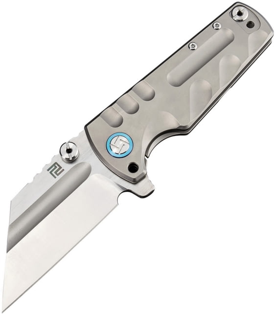 Artisan Cutlery Proponent Framelock Folding Knife Proponent Framelock 5in Closed 4in S35Vn SS Modified Tanto Blade Gray Titanium Handle - Artisan Cutlery