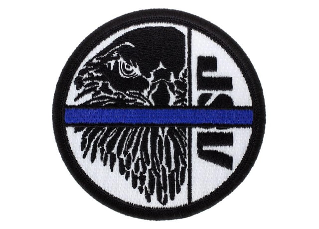 ASP Blue Line Patches Black/White - Asp