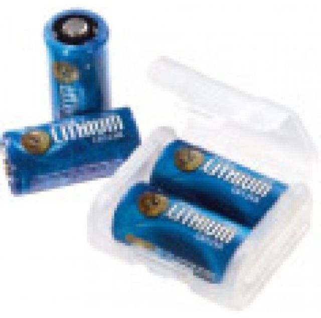 ASP CR123A Lithium Batteries, Pack of 4 w/ Link Case, Clam Pack 53032