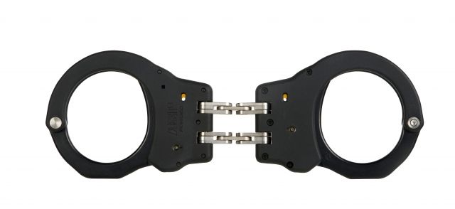ASP Hinge Ultra Cuffs Aluminum - Black 1 Pawl Yellow - Tactical Black - Asp