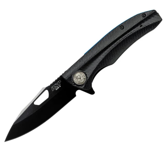 ASP Pdk-2b Police Duty Knife Grooved Grip Black Blade - Asp