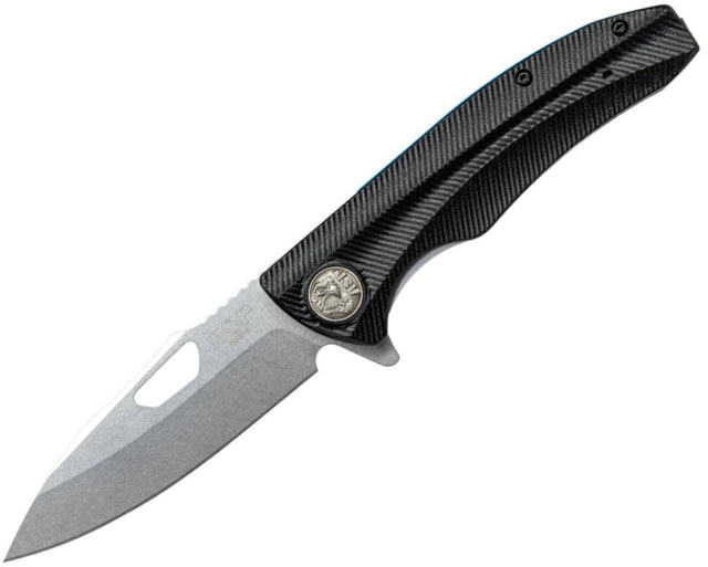 ASP Pdk-2s Police Duty Knife Grooved Grip Stonewashed Blade - Asp