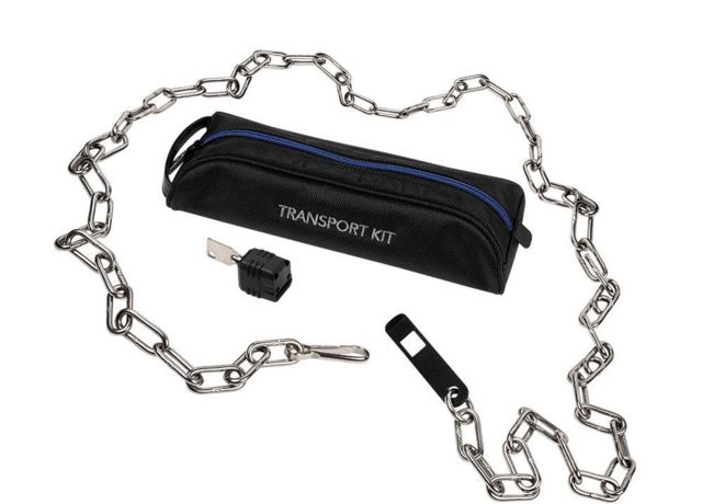 ASP Transport Kit Chain With Rigid Ultra Cuffs Silver - Armament Systems and Procedures