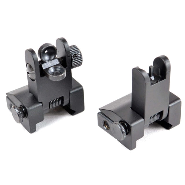 EDEMO AT3 Tactical AR-15 Flip-Up Spring-Assisted Backup Mounted Iron Sights w/ Front/Rear Set Same Plane IS-12 EDEMO1 - At3 Tactical