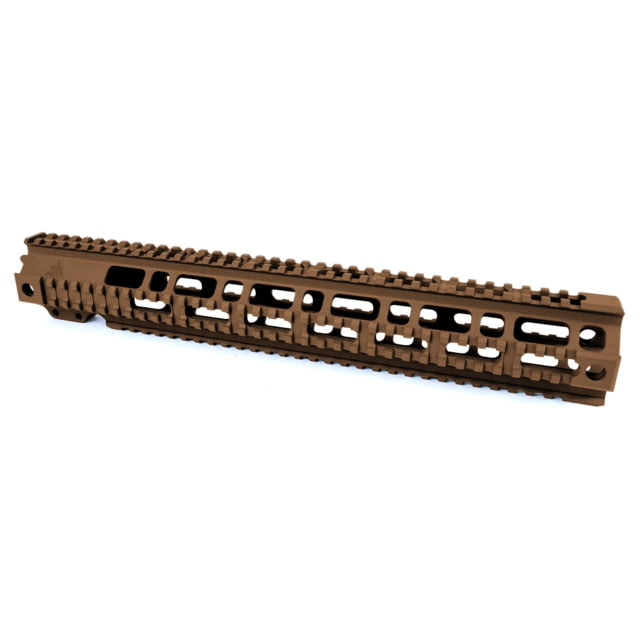 AT3 Tactical AR-15 Pro Quad Rail Free Float Handguard Burnt Bronze 15in - At3 Tactical