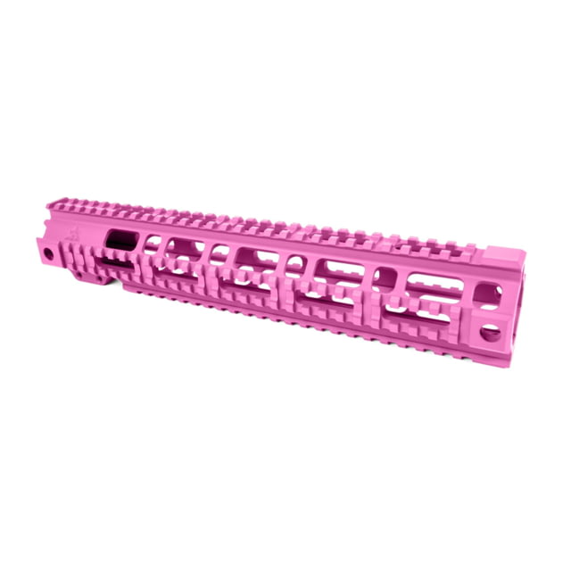 AT3 Tactical AR-15 Pro Quad Rail Free Float Handguard Pink 12.5in - At3 Tactical