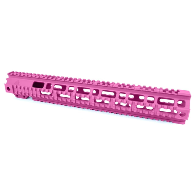 AT3 Tactical AR-15 Pro Quad Rail Free Float Handguard Pink 15in - At3 Tactical